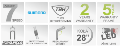 Onilus Lexa 28" Rower Miejski